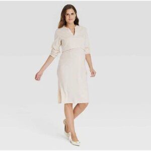 Isabel Maternity by Ingrid & Isabel Cream Dress